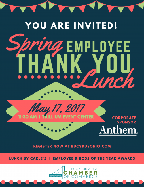 Thank You Lunch – Bucyrus Area Chamber of Commerce