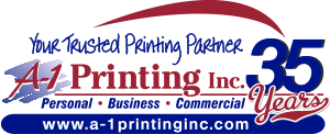 A-1 Printing Inc Anniversary Logo
