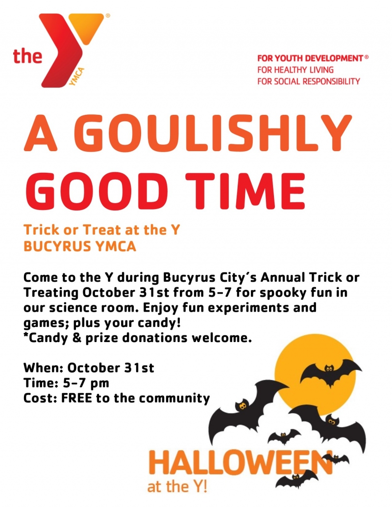Trick or Treat at the Bucyrus YMCA Bucyrus Area Chamber of Commerce