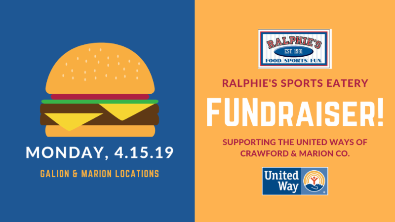 United Way Ralphie’s Sports Eatery FUNdraiser – Bucyrus Area Chamber of
